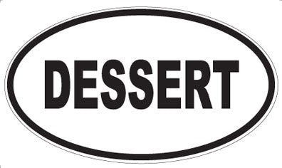 DESSERT - Oval Sticker