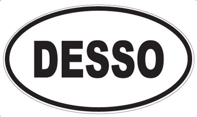 DESSO - Oval Sticker