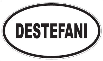 DESTEFANI - Oval Sticker