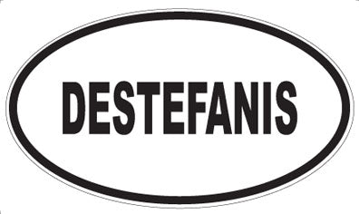 DESTEFANIS - Oval Sticker