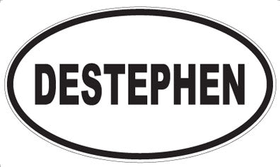 DESTEPHEN - Oval Sticker
