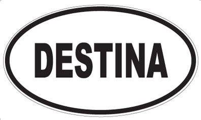 DESTINA - Oval Sticker