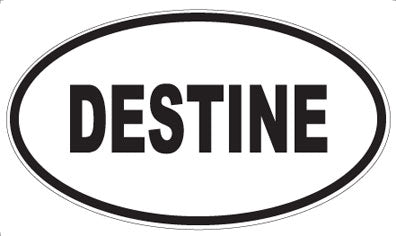 DESTINE - Oval Sticker