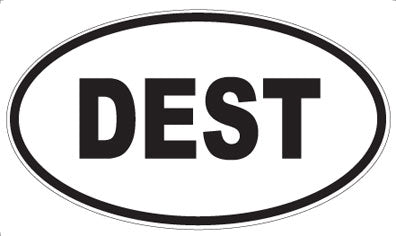 DEST - Oval Magnet