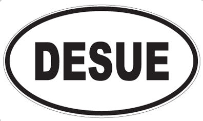DESUE - Oval Sticker