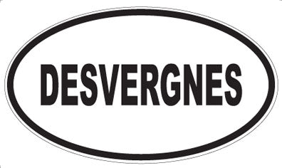 DESVERGNES - Oval Sticker