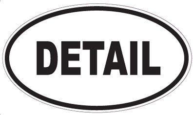 DETAIL - Oval Sticker