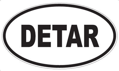 DETAR - Oval Magnet