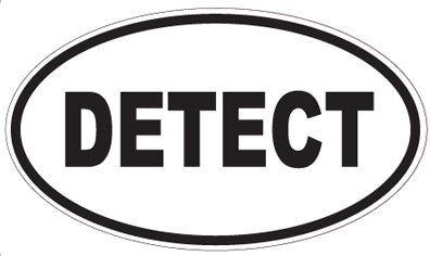 DETECT - Oval Sticker