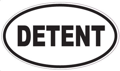 DETENT - Oval Sticker