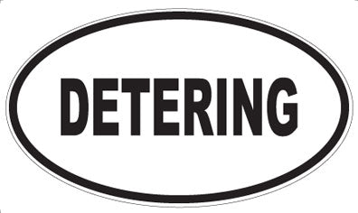 DETERING - Oval Sticker