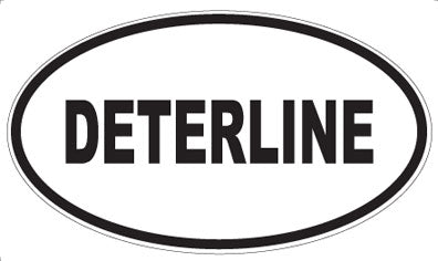 DETERLINE - Oval Sticker