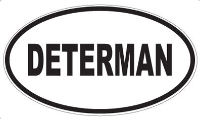 DETERMAN - Oval Sticker