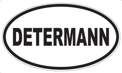 DETERMANN - Oval Sticker