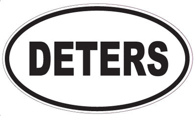 DETERS - Oval Sticker