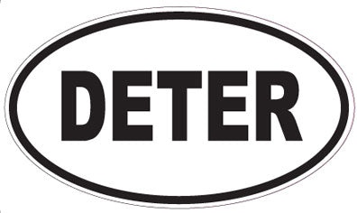 DETER - Oval Magnet