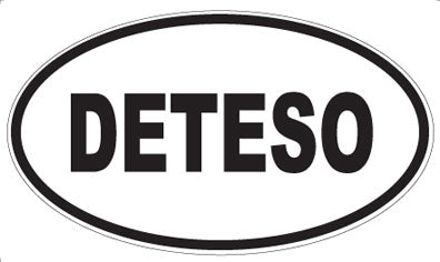 DETESO - Oval Sticker