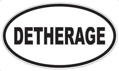 DETHERAGE - Oval Sticker