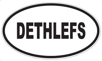 DETHLEFS - Oval Sticker