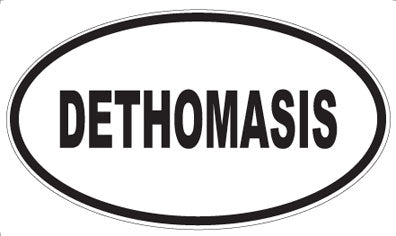 DETHOMASIS - Oval Sticker
