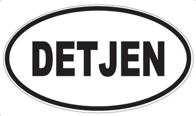 DETJEN - Oval Sticker