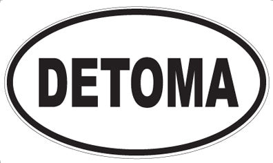 DETOMA - Oval Sticker