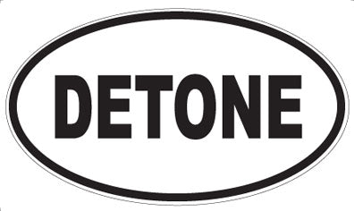 DETONE - Oval Magnet