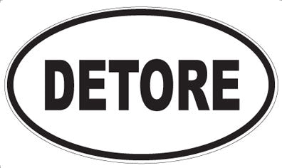 DETORE - Oval Sticker