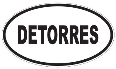 DETORRES - Oval Sticker