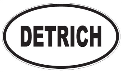 DETRICH - Oval Magnet