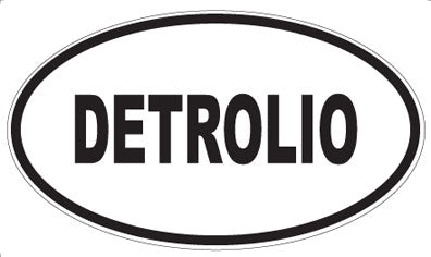DETROLIO - Oval Magnet