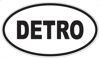 DETRO - Oval Magnet