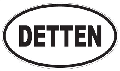 DETTEN - Oval Sticker