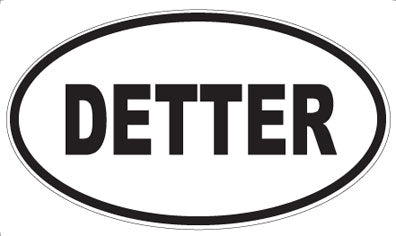 DETTER - Oval Sticker
