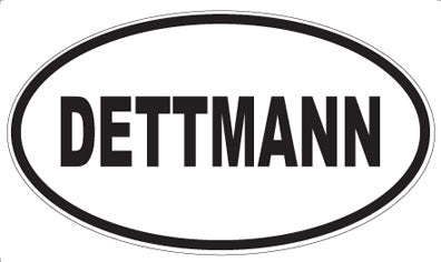 DETTMANN - Oval Sticker