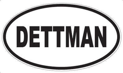 DETTMAN - Oval Magnet