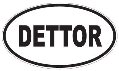 DETTOR - Oval Sticker