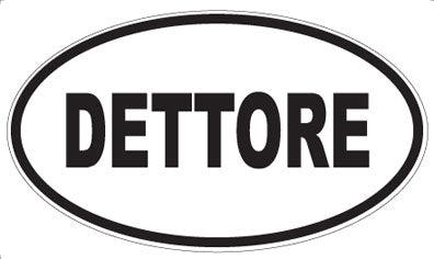 DETTORE - Oval Sticker