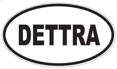 DETTRA - Oval Sticker