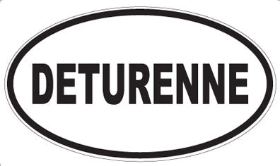 DETURENNE - Oval Sticker