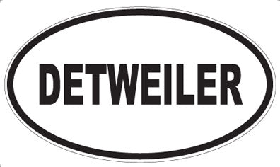 DETWEILER - Oval Magnet