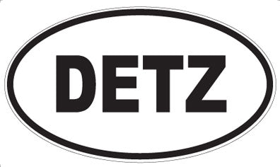 DETZ - Oval Sticker