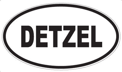 DETZEL - Oval Sticker