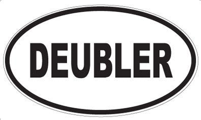 DEUBLER - Oval Sticker