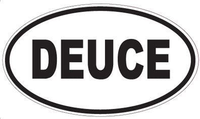 DEUCE - Oval Sticker