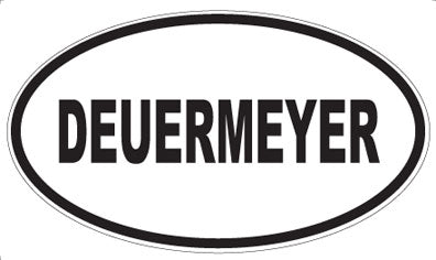 DEUERMEYER - Oval Sticker