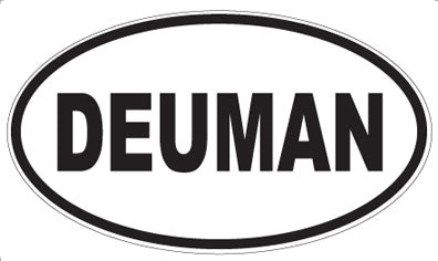 DEUMAN - Oval Sticker
