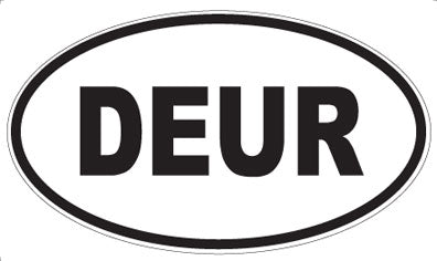 DEUR - Oval Magnet