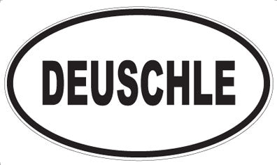 DEUSCHLE - Oval Magnet