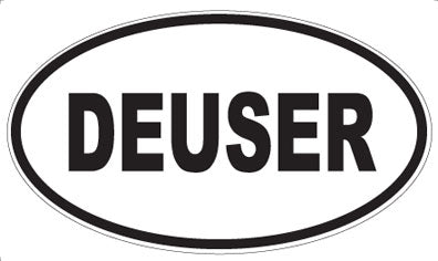 DEUSER - Oval Magnet